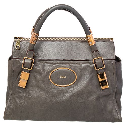 Chloé Grey Leather Satchel - Chloe - Modalova