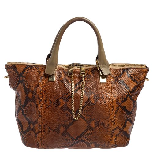 Python and Leather Baylee Tote - Chloe - Modalova