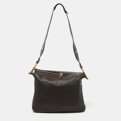 Chloe Black Leather Zip Messenger Bag - Chloe - Modalova