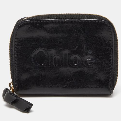 Chloe Black Leather Zip Compact Wallet - Chloe - Modalova