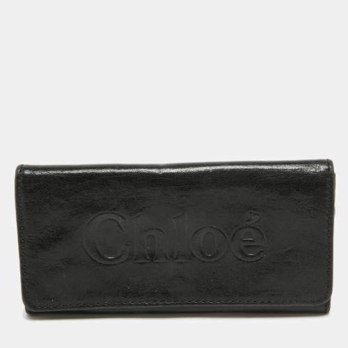 Leather Logo Continental Wallet - Chloe - Modalova