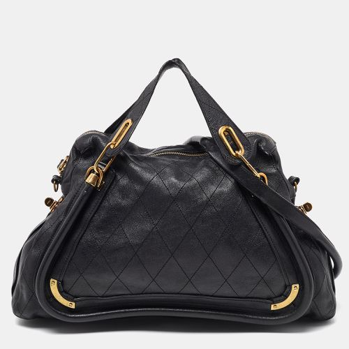 Chloe Black Leather Large Paraty Satchel - Chloe - Modalova