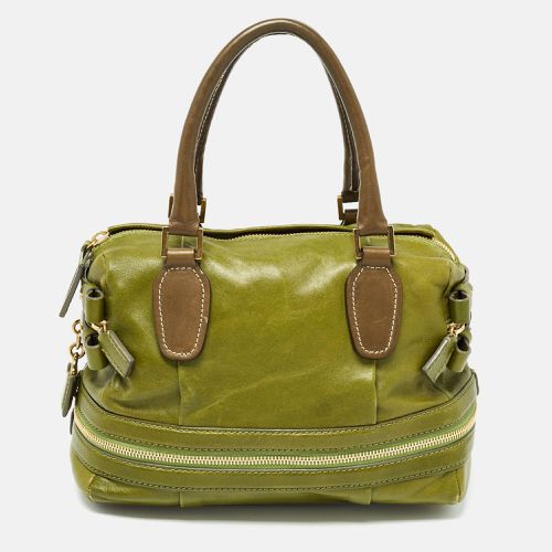 Chloe Green Leather Andy Expandable Satchel - Chloe - Modalova