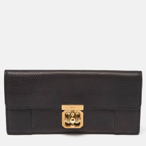 Chloe Black Leather Elsie Continental Wallet - Chloe - Modalova