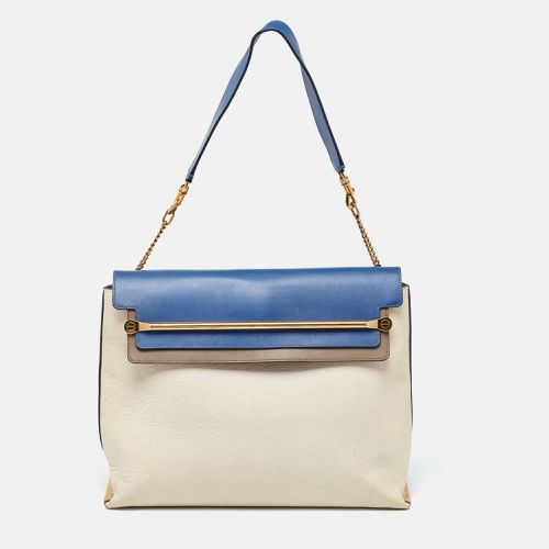 Tri Color Leather Large Clare Shoulder Bag - Chloe - Modalova