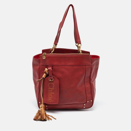 Chloe Cherry Leather Eden Tote - Chloe - Modalova