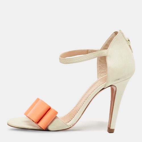 Chloe Cream Leather Ankle Strap Sandals Size 37 - Chloe - Modalova