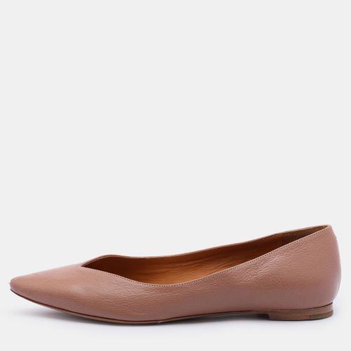 Chloe Beige Leather Pointed Toe Ballet Flats 35 - Chloe - Modalova