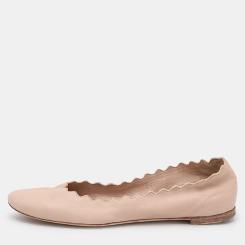 Leather Lauren Scalloped Ballet Flats Size 35 - Chloe - Modalova