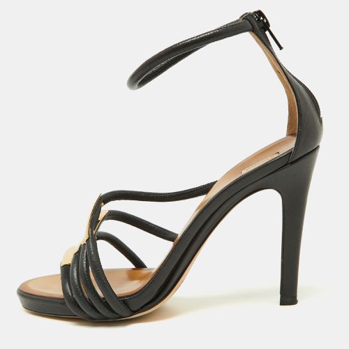 Chloe Black Leather Strappy Ankle Strap Sandals Size 38 - Chloe - Modalova