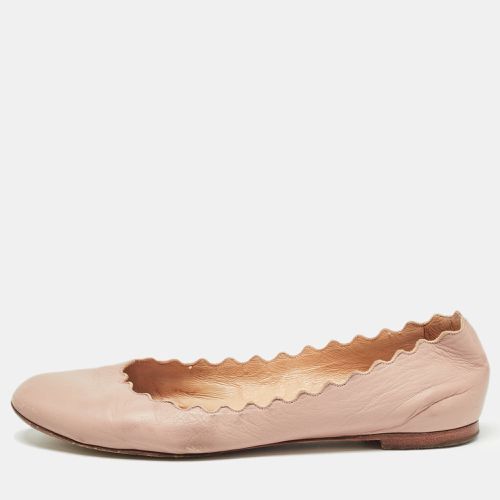 Chloe Pink Scalloped Leather Lauren Ballet Flats Size 37.5 - Chloe - Modalova