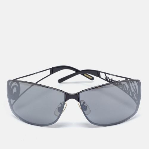 Chopard Black Tone/Grey SCH532S Crystal Logo Rectangle Sunglasses - Chopard - Modalova