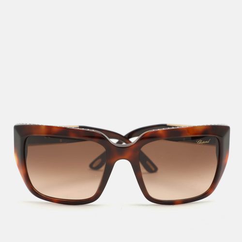 Chopard Brown Acetate SCH190S Crystal Embellished Gradient Sunglasses - Chopard - Modalova