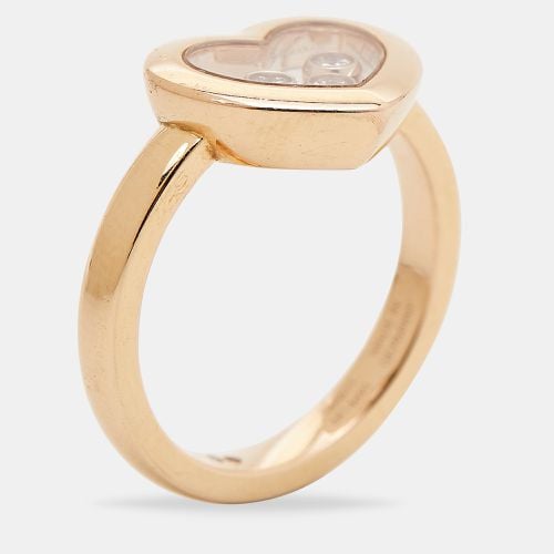 Chopard Happy Hearts Diamonds 18k Rose Gold Ring Size 53 - Chopard - Modalova