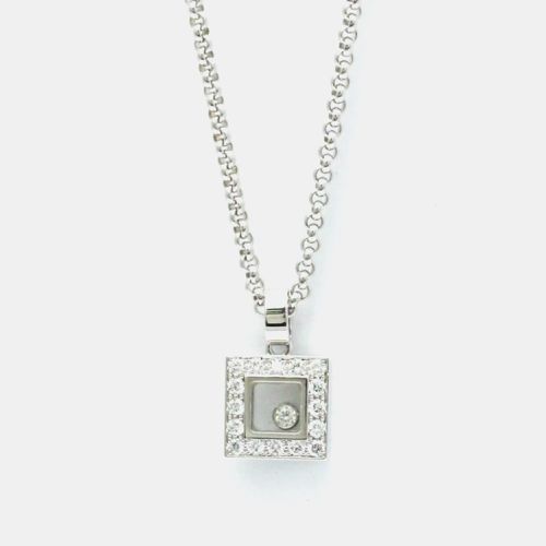 K Gold and Diamond Happy Diamonds Pendant Necklace - Chopard - Modalova