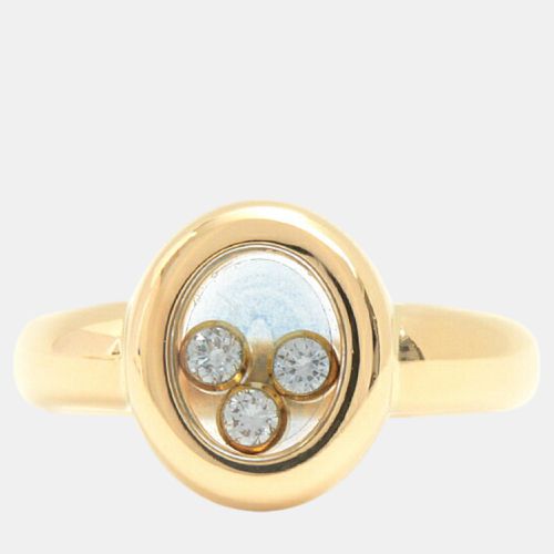 Chopard 18K Yellow Gold Happy Diamonds Icon Diamond Ring EU 52 - Chopard - Modalova