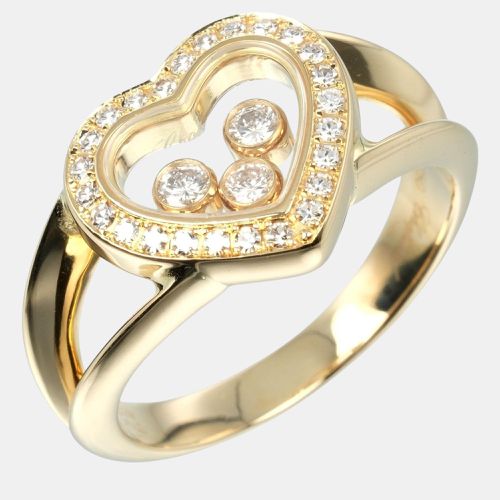 Chopard 18K Yellow Gold Happy Diamonds Ring EU 51 - Chopard - Modalova