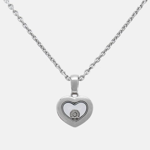 Chopard Happy Diamonds Icons 18k White Gold Pendant Necklace - Chopard - Modalova