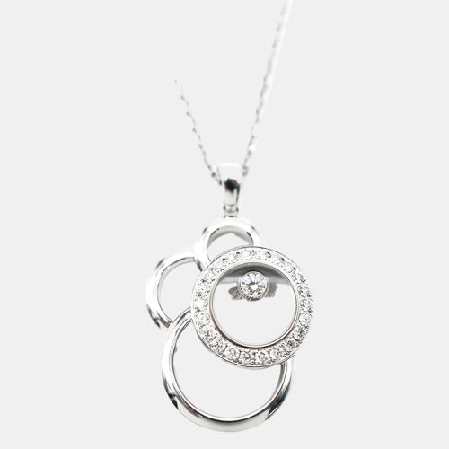 Chopard 18KT White Gold Happy Diamonds Pendant in 0.39 CTW - Chopard - Modalova