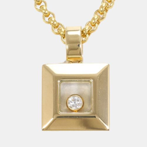 K Gold and Diamond Happy Diamonds Pendant Necklace - Chopard - Modalova