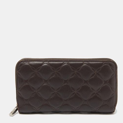 Chopard Brown Quilted Leather Zip Around Wallet - Chopard - Modalova