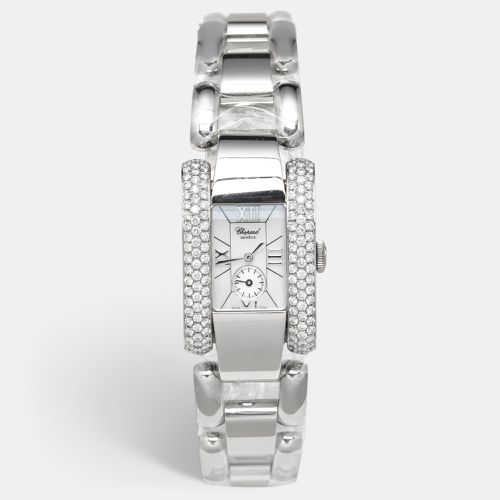 Chopard White Mother Of Pearl Stainless Steel Diamond La Strada 41/8380 Women's Wristwatch 24 mm - Chopard - Modalova