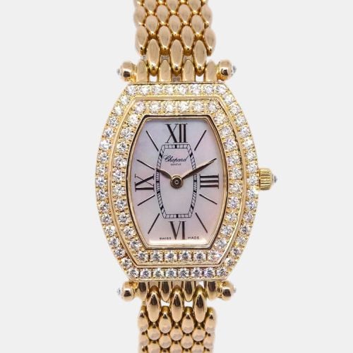 Chopard Gold Diamond 18k Yellow Gold Classics Tonneau 551 Quartz Women's Wristwatch 28 mm - Chopard - Modalova