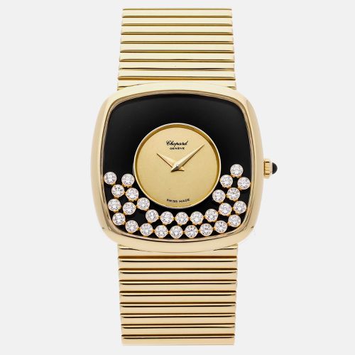 K Yellow Gold Diamond Happy Diamonds 2164 Manual Winding Women's Wristwatch 32 mm - Chopard - Modalova