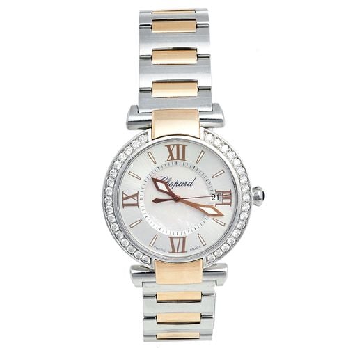 Chopard Silver Mother of Pearl 18k Rose Gold Stainless Steel Diamond Imperiale 388532-6004 Women's Wristwatch 36 mm - Chopard - Modalova