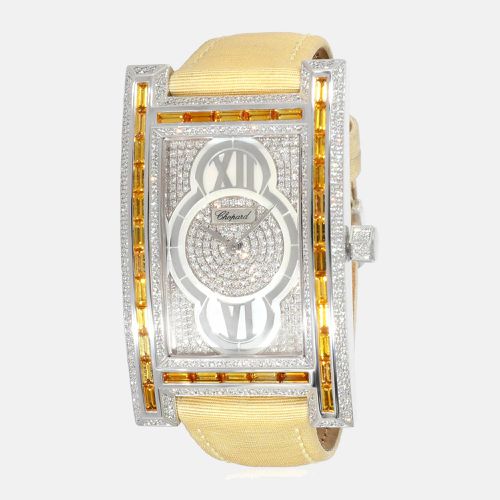 Chopard Silver Diamond White Gold Classic 17/3560/8-02 Quartz Women's Wristwatch 32 mm - Chopard - Modalova