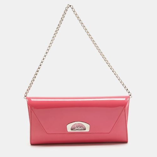 Christian Louboutin Pink Patent Leather Vero Dodat Chain Clutch - Christian Louboutin - Modalova