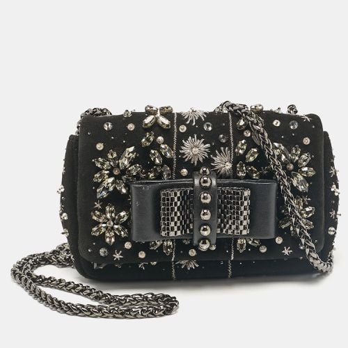 Christian Louboutin Black Leather Suede Sweet Charity Shoulder Bag - Christian Louboutin - Modalova