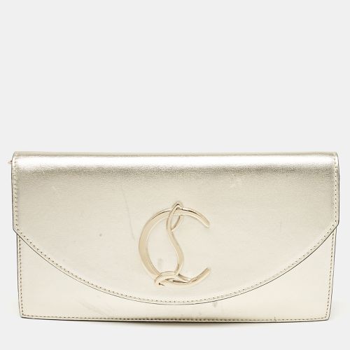 Christian Louboutin Gold Leather Loubi54 Clutch Bag - Christian Louboutin - Modalova