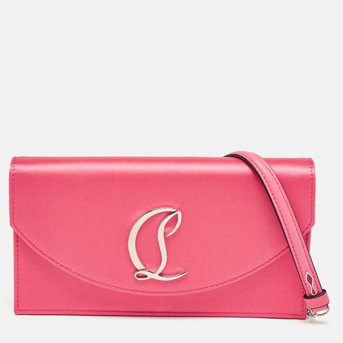 Christian Louboutin Pink Satin Loubi154 Clutch Bag - Christian Louboutin - Modalova