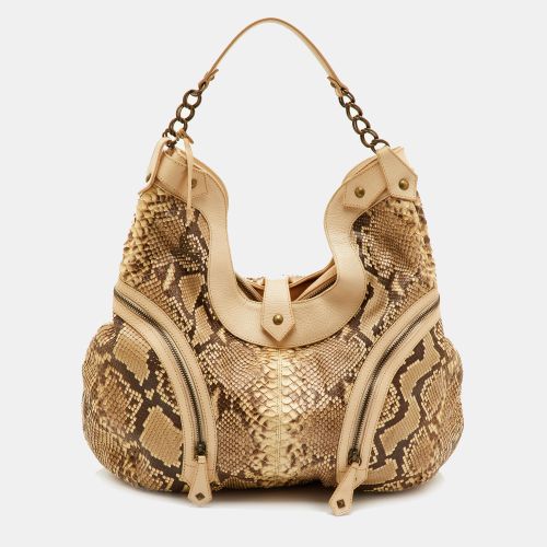 Leather and Python Hobo - Christian Louboutin - Modalova