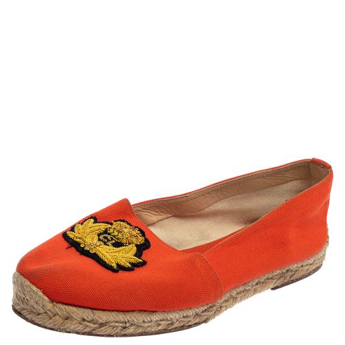 Christian Louboutin Orange Canvas Espadrille Flats Size 36 - Christian Louboutin - Modalova