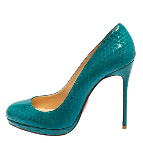 Torquoise Python New Simple Pumps Size 37 - Christian Louboutin - Modalova