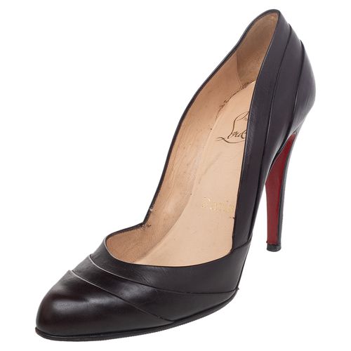 Christian Louboutin Dark Brown Leather Armadillo Pumps Size 38.5 - Christian Louboutin - Modalova