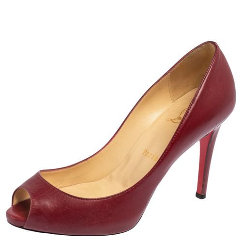 Christian Louboutin Burgundy Leather Yoyo Pumps Size 36.5 - Christian Louboutin - Modalova