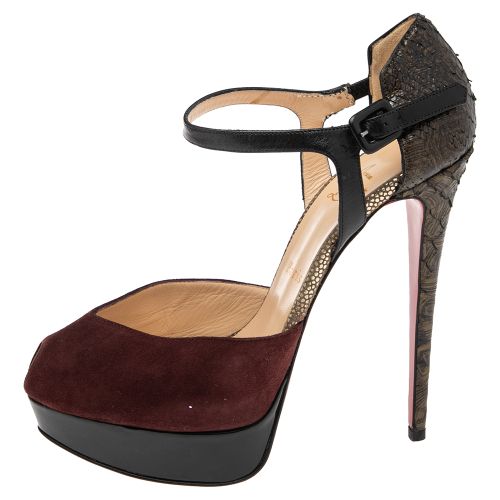Suede and Python No. 299 Pumps Size 39.5 - Christian Louboutin - Modalova