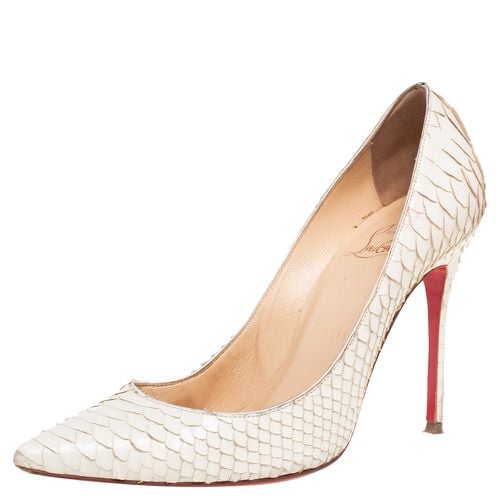 Christian Louboutin White Python So Kate Pointed toe Pumps Size 37 - Christian Louboutin - Modalova