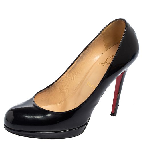 Christian Louboutin Black Patent Leather New Simple Platform Pumps Size 38.5 - Christian Louboutin - Modalova