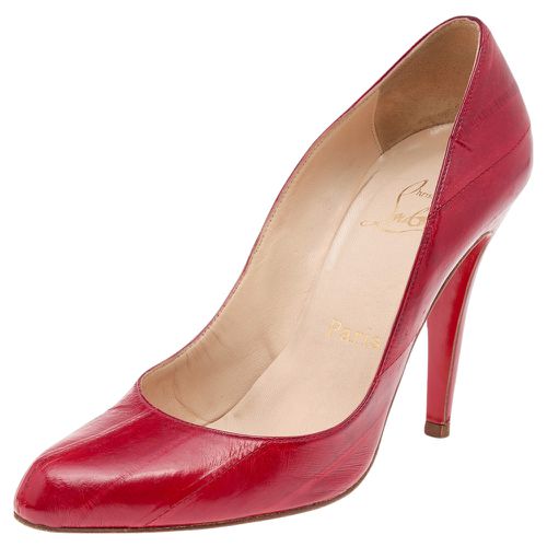 Christian Louboutin Red Eel Leather Pumps Size 36.5 - Christian Louboutin - Modalova