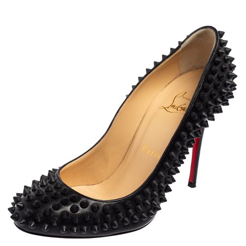 Christian Louboutin Black Leather Fifi Spikes Pumps Size 36 - Christian Louboutin - Modalova