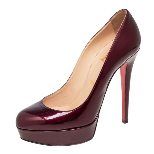 Christian Louboutin Burgundy Patent Leather Bianca Pumps Size 38 - Christian Louboutin - Modalova