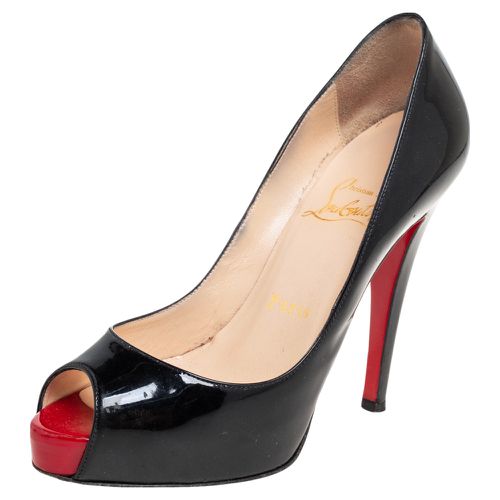 Christian Louboutin Black Patent Leather Very Prive Pumps Size 35 - Christian Louboutin - Modalova