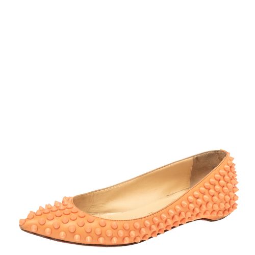 Christian Louboutin Orange Leather Spiked Ballet Flats Size 35.5 - Christian Louboutin - Modalova