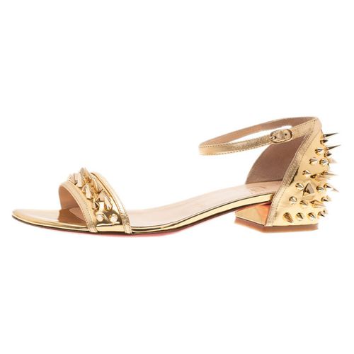 Spiked Leather Druide Sandals Size 38 - Christian Louboutin - Modalova