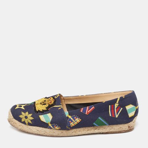 Christian Louboutin Multicolor Canvas Galia Espadrille Flats Size 38 - Christian Louboutin - Modalova