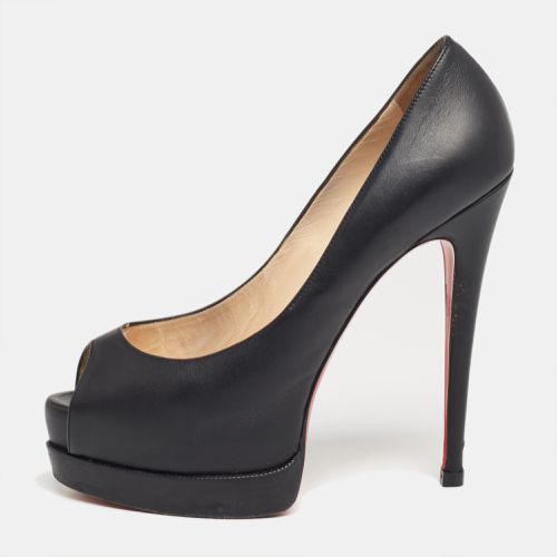 Christian Louboutin Black Leather Palais Royal Pumps Size 38.5 - Christian Louboutin - Modalova